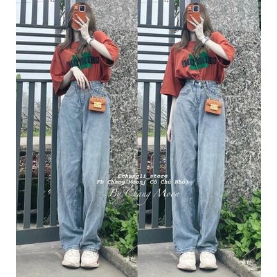 áo phông nữ form rộng cotton khô 3158 hình sao + in chữ