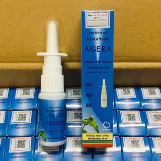 Xịt xoang Agera kingphar, chai 15ml