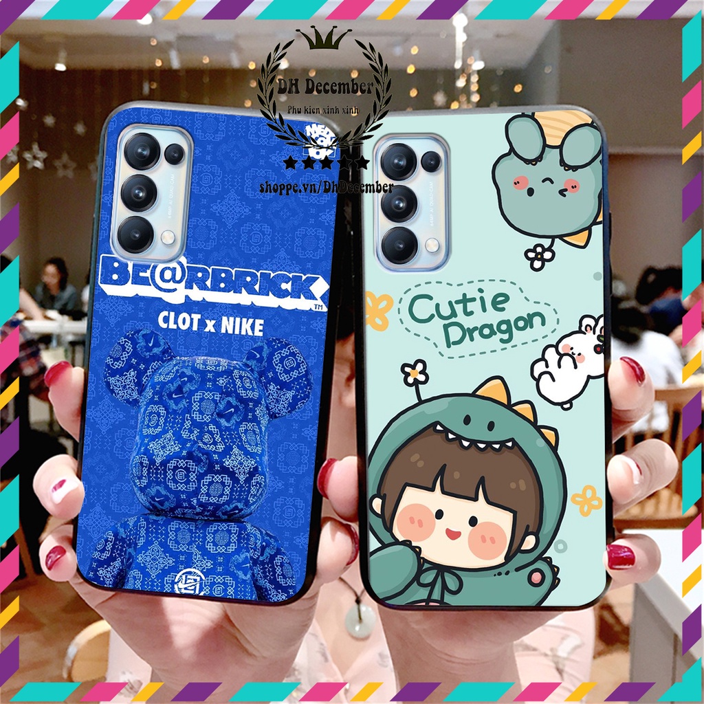 Ốp lưng Oppo RENO 5 in hình 3D lucky, gấu Brick xinh xắn - KHÔNG NÊN BỎ LỠ
