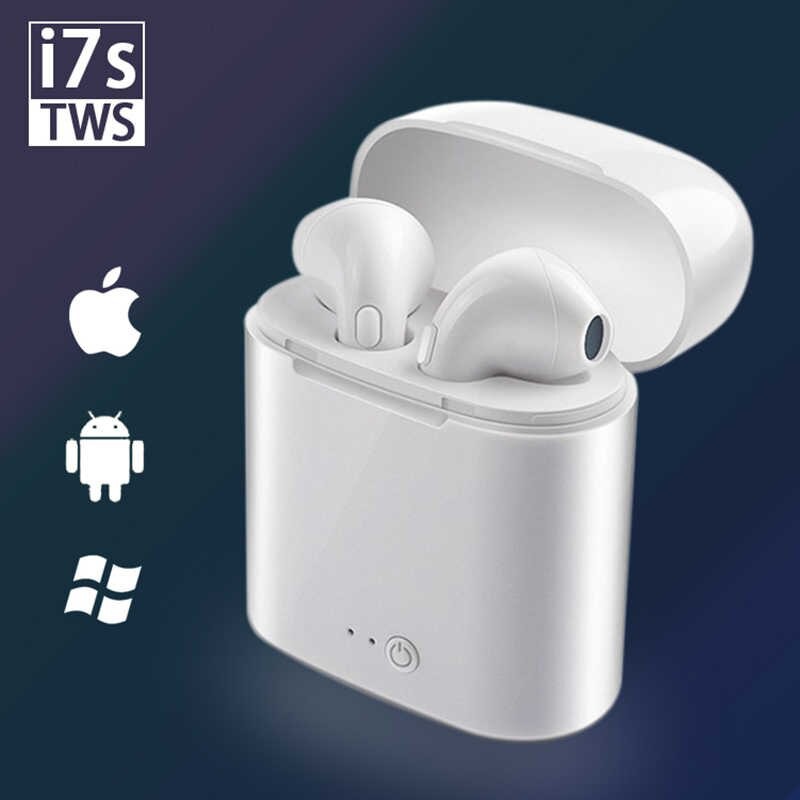 Tai nghe không dây kết nối Bluetooth I7S TWS thiết kế nhét tai mini dành cho điện thoại Android iPhone