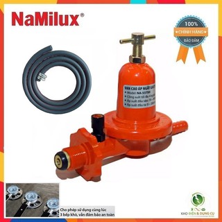 VAN NAMILUX NA-537SH-VN DÒNG CAO ÁP NGẮT GAS TỰ ĐỘNG DÀNH CHO BẾP KHÒ KÈM 1,5 MÉT DÂY NAMILUX + 2 ĐAI XIẾT DÂY