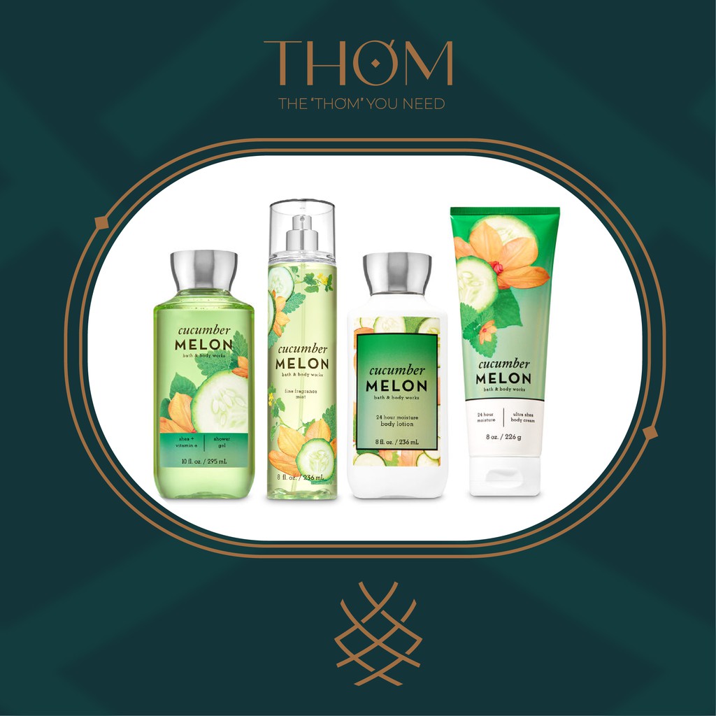 CUCUMBER MELON | Sản Phẩm Tắm Dưỡng Xịt Thơm Toàn Thân Bath & Body Works | BigBuy360 - bigbuy360.vn