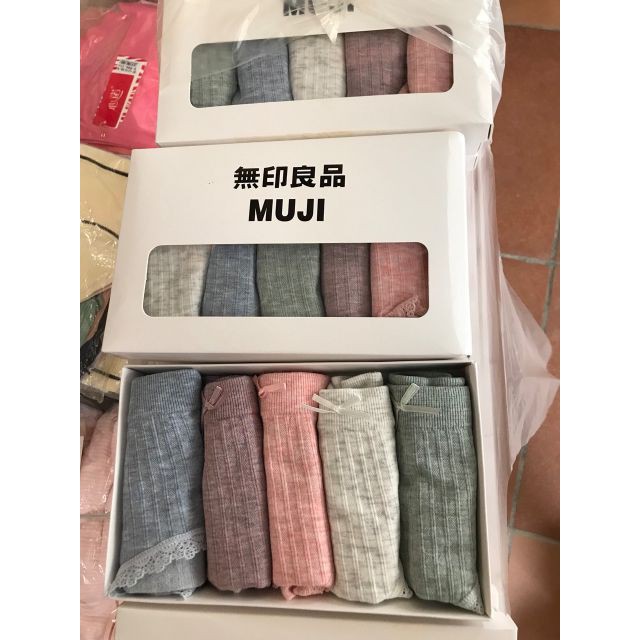 HỘP 5 QUẦN CHIP NỮ COTTON MUJI XUẤT NHẬT