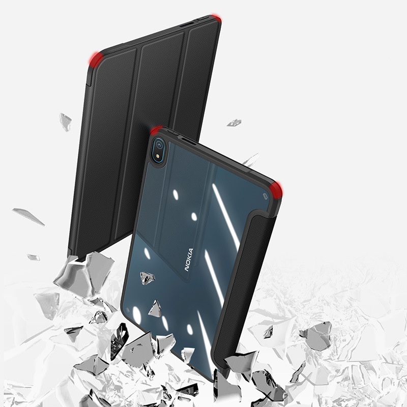 Bao da máy tính bảng PU nắp lật thông minh cho Nokia T20 10.4"