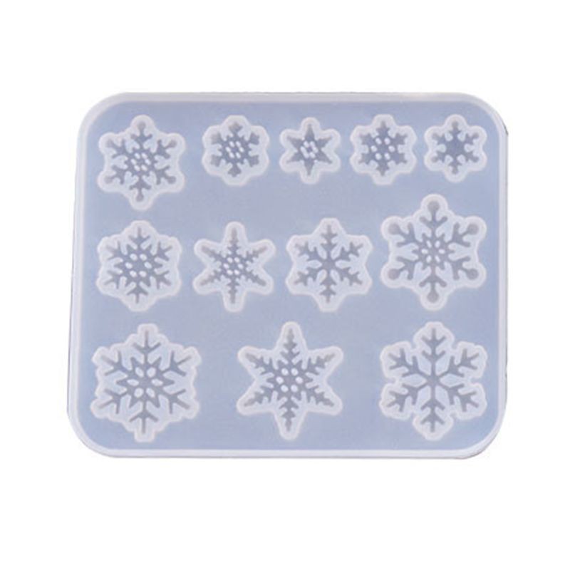 Khuôn Silicone Hình Hoa Tuyết Làm Trang Sức Thủ Công