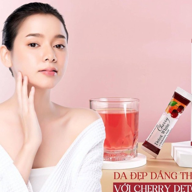 Cherry Detox WHITE Giữ Dáng Đẹp Da giảm lão hóa, bổ sung collagen. | Thế Giới Skin Care