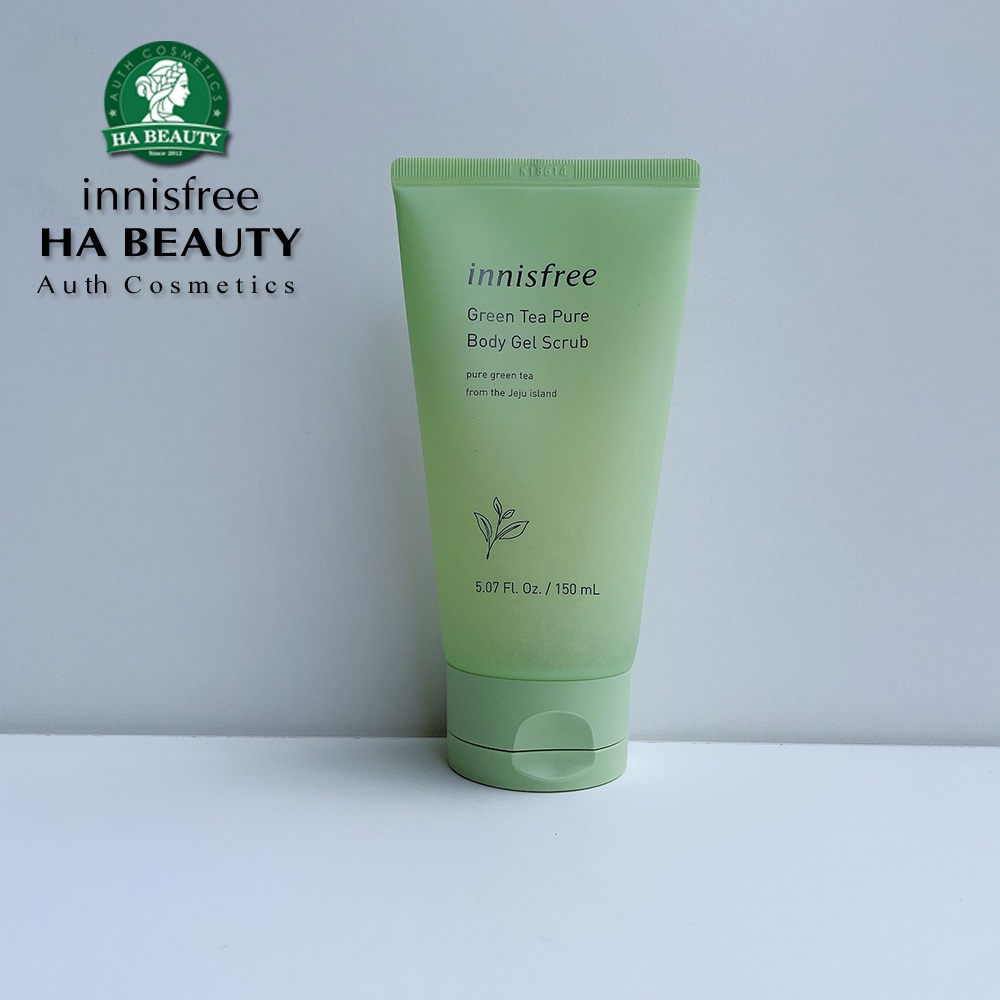 Gel tẩy da chết toàn thân trà xanh innisfree Green Tea Pure Body Gel Scrub 150ml