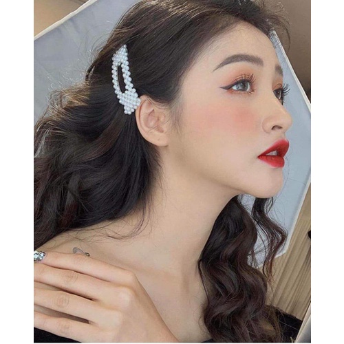 Kẹp Tóc Đính Hạt Phong Cách Hàn Quốc Siêu Xinh