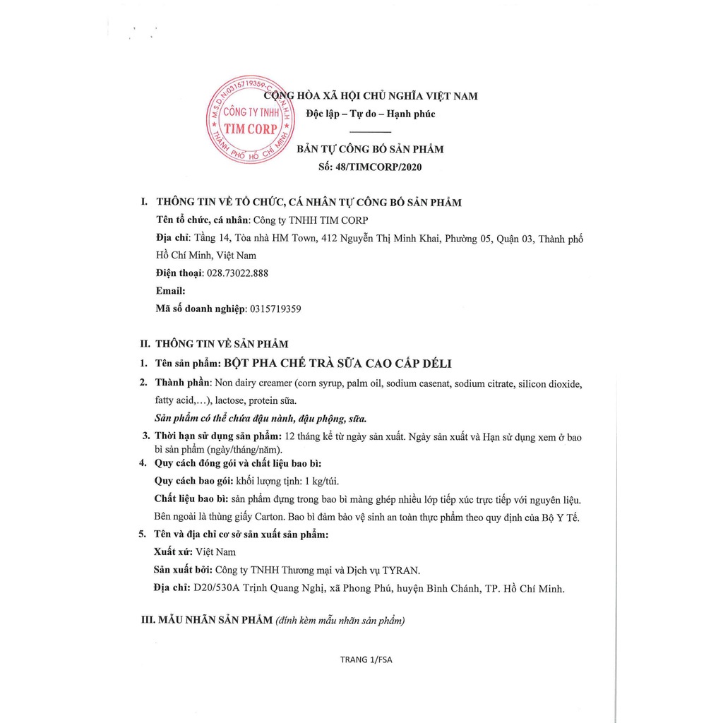 Bột kem béo pha trà sữa cao cấp Déli- Combo 2kg [CÁC QUÁN HAY DÙNG ] nguyên liệu chuyên dùng pha trà sữa, HSD: 18 tháng