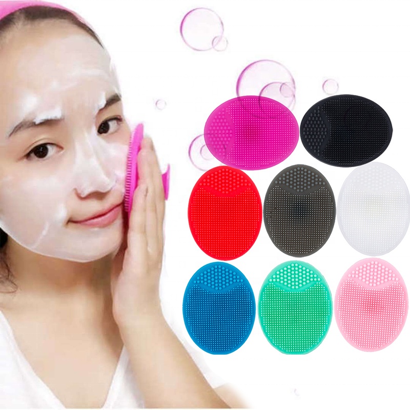 Bàn chải làm sạch da mặt bằng silicon Massage lỗ chân lông Loại bỏ mụn đầu đen Tẩy tế bào chết Trang điểm Mặt mềm mại mịn màng