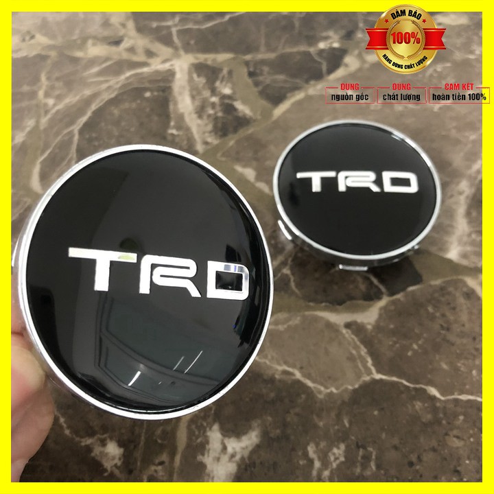 Sản phẩm  Logo chụp mâm, vành xe ô tô Toyota Fortuner TRD bản thể thao - Đường kính 60mm - TRD-60