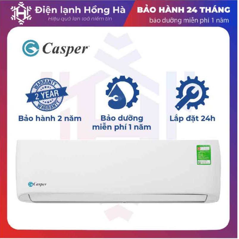 [ FREESHIP HÀ NỘI ] Điều hòa Casper 9.000BTU 1 chiều [mới 100%, Hàng chính hãng, BH 3 năm]