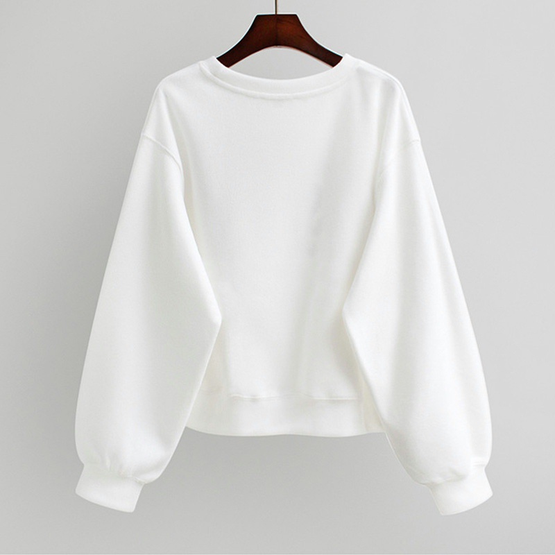 NRVP Áo hoodie tay dài oversize phong cách Hàn Quốc mới 2021