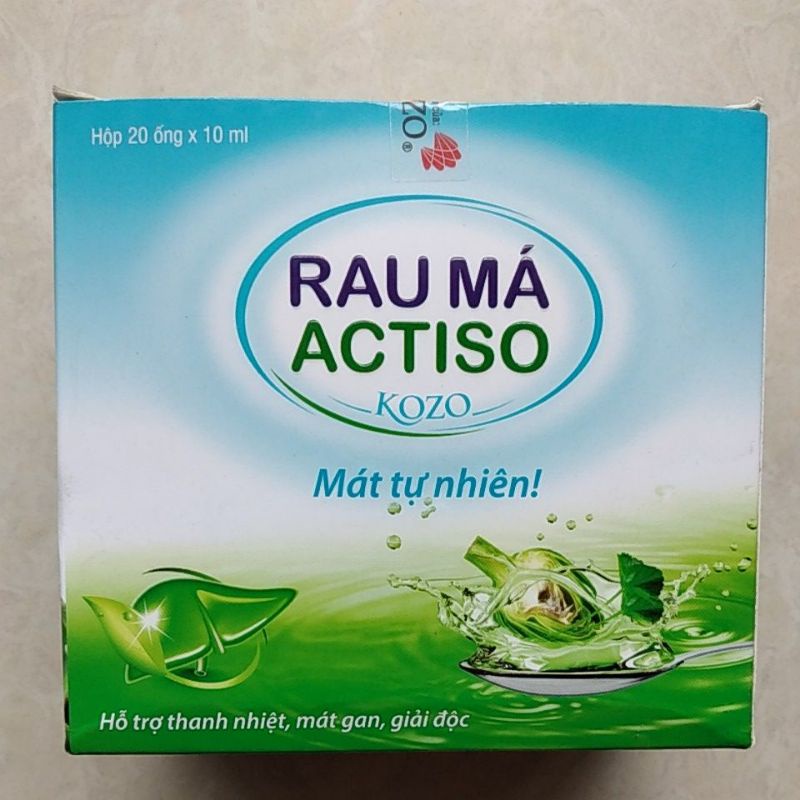 Rau má actiso Kozo mát tự nhiên hộp 20 ống