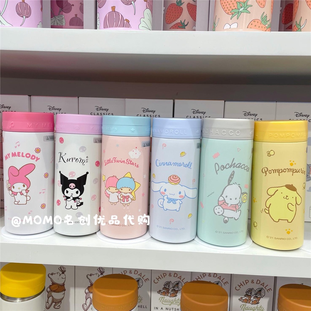 Miniso Bình Nước Chân Không Bằng Thép Không Gỉ Họa Tiết Hoạt Hình