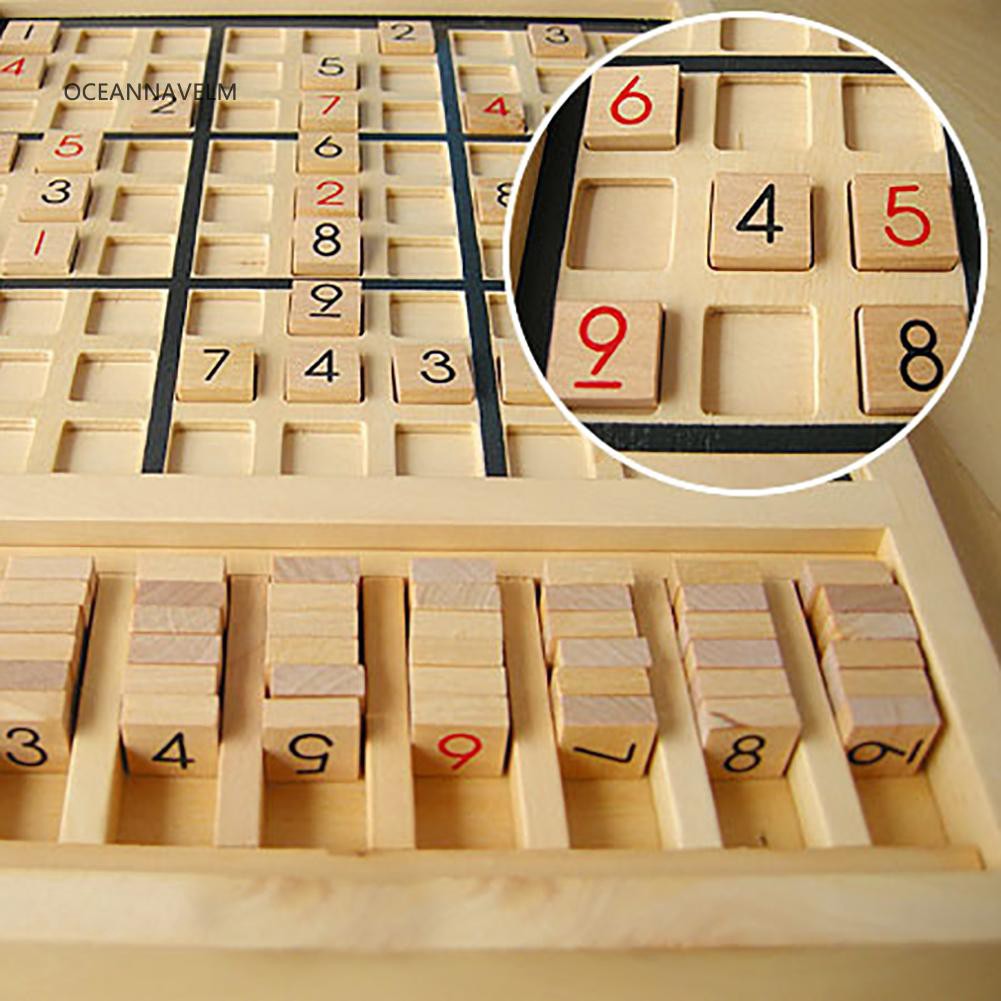 Bộ đồ chơi cờ sudoku bằng gỗ vui nhộn cho bé