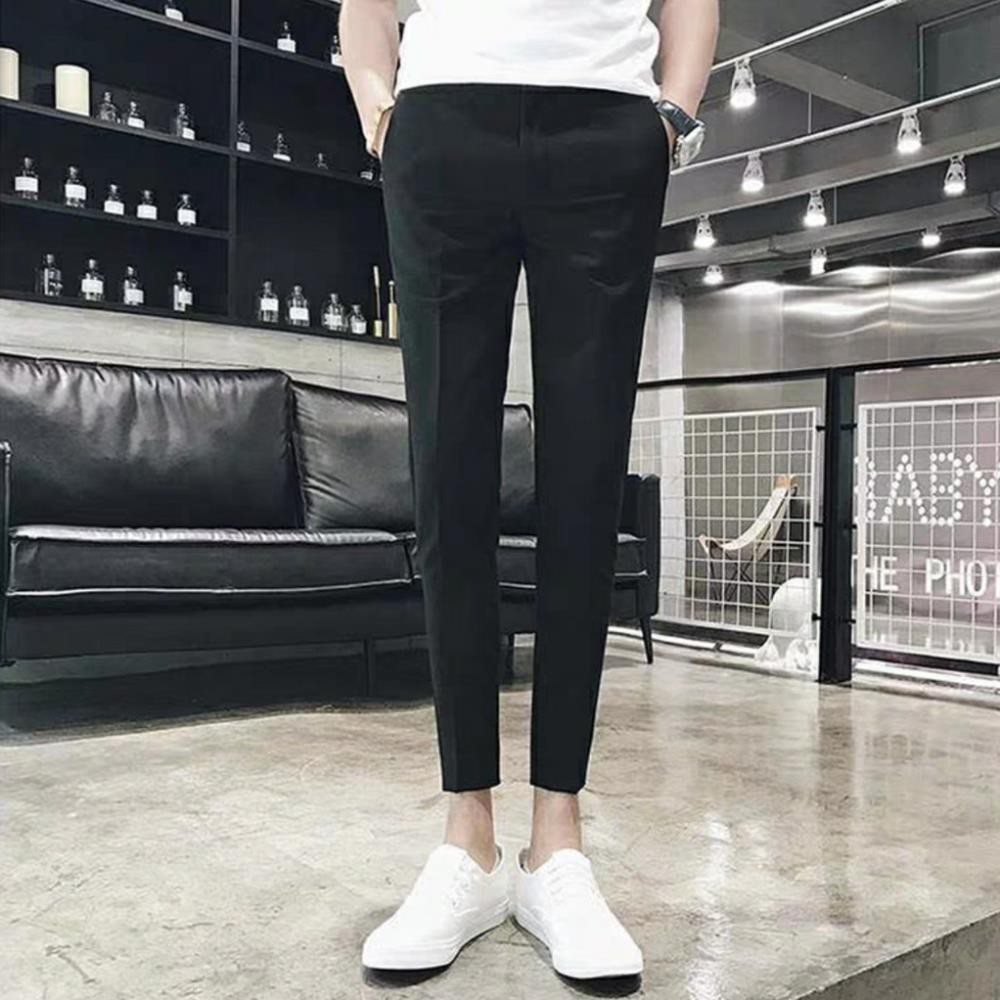 Có size lớn Quần tây nam Hàn quốc công sở  đi học cao cấp ống côn body co giãn may kỹ bao đẹp có big size ་