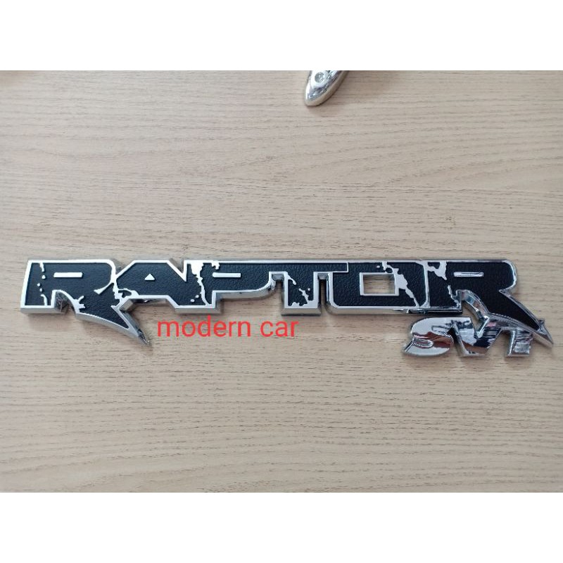 Logo chữ nổi raptor cho xe ford ranger và everest