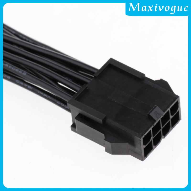Dây Cáp Chia Nguồn 8Pin Female Sang Dual 8Pin  Male 18AWG CPU