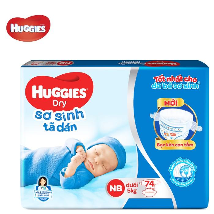 Miếng lót Sơ Sinh Huggies NB1 100 miếng/gói , NB2 60 miếng/gói , NB 74 miếng/gói