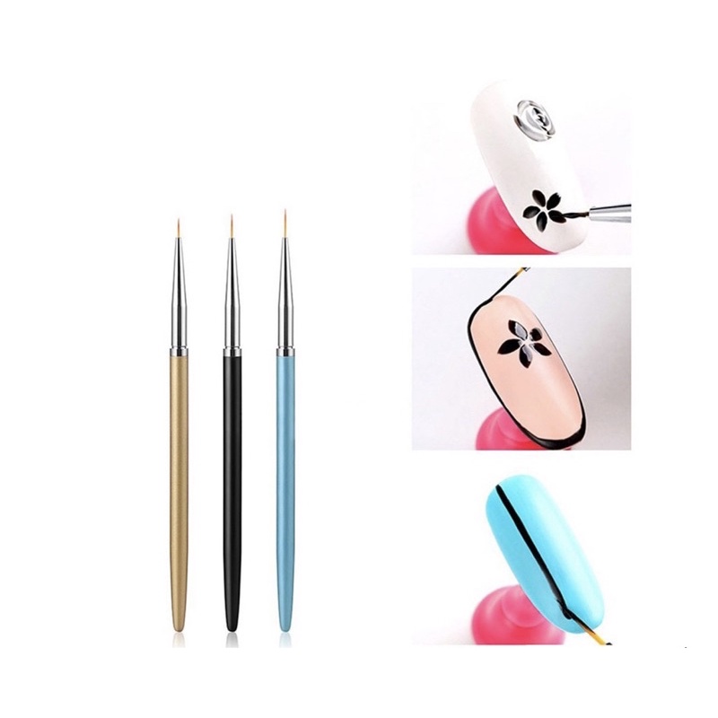 Set 3 cây cọ nét Beauty - Cọ nét bộ 3 cây-Cọ bộ nét gel chuyên dụng