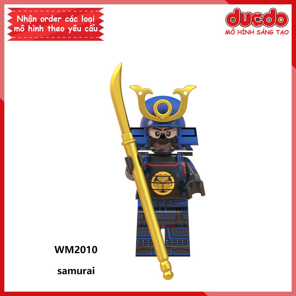 Minifigures các nhân vật Samurai tuyệt đẹp - Đồ chơi Lắp ghép Xếp hình Mini Mô hình WM WM6096