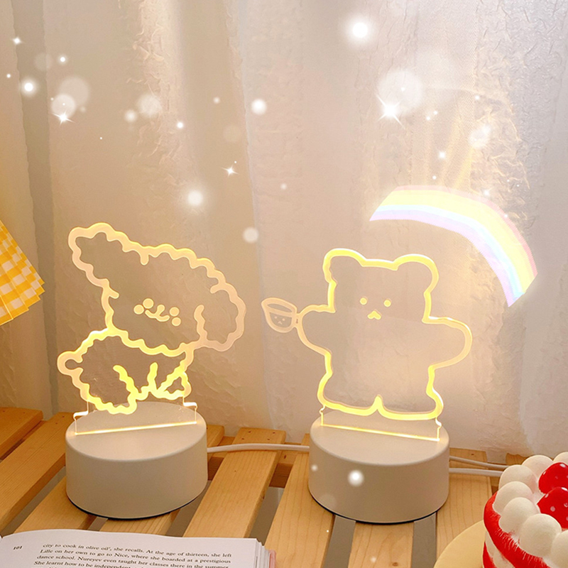 Đèn Led 3d Trang Trí Phòng Ngủ Jp5 Dễ Thương