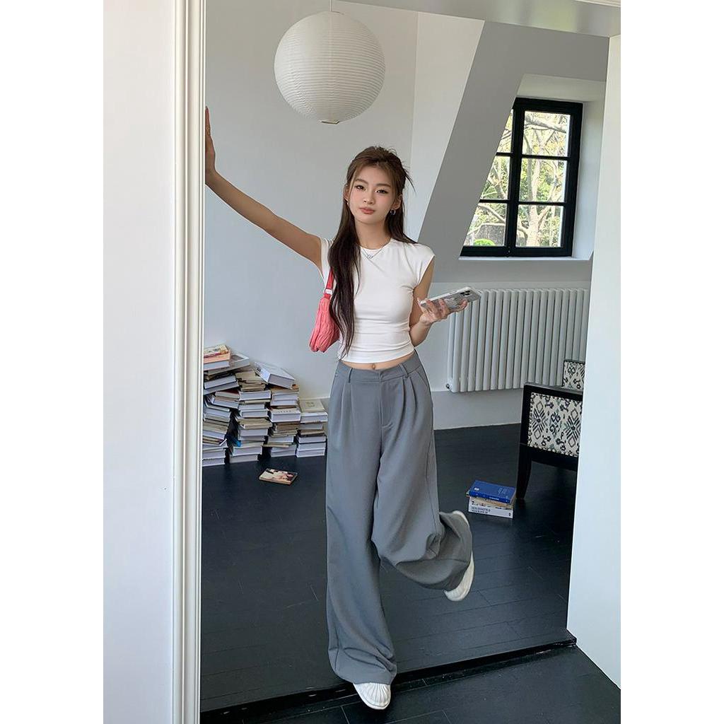 Quần Dài Ống Rộng Màu Sắc Đơn Giản 64045