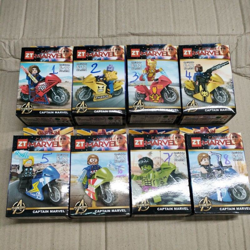 Mô hình đồ chơi Lego xe moto chất liệu PVC cao cấp
