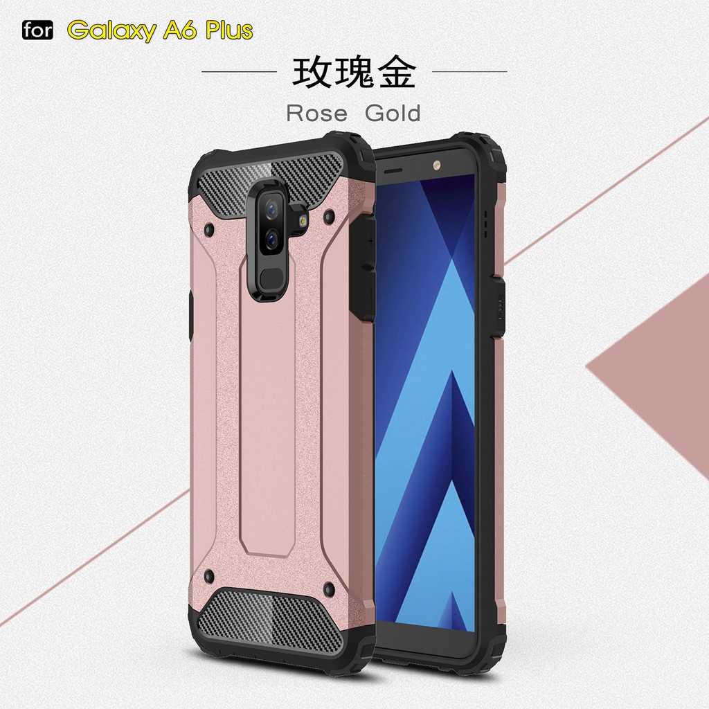 Samsung Galaxy A6 A6 Plus 2018/J8 2018/A9 Star Lite Armor TPU+PC Hard Phone Case