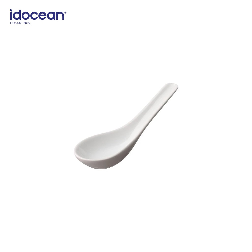 Muỗng Sứ 13.5cm Màu Trắng LOVERAMICS (Soup Spoon) - Bộ Sưu Tập Flute