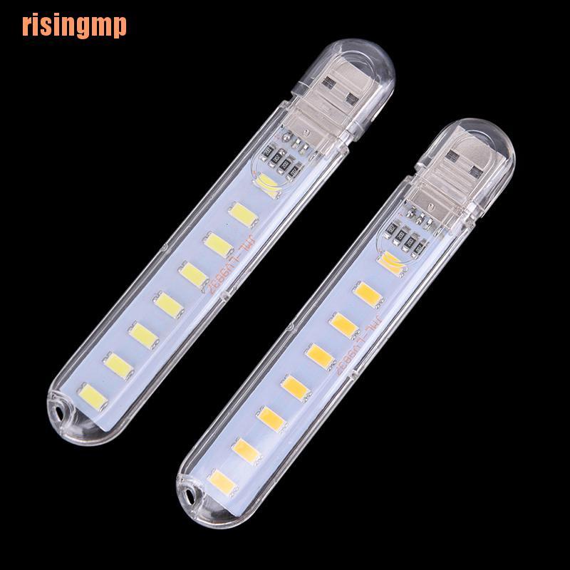 Đèn Led 8 Bóng Mini Risingmp & X 5v Gắn Cổng Usb Tiện Lợi