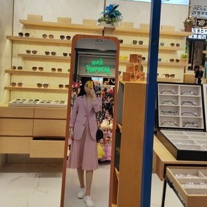 Ảnh thật 4 hình cuối-2W297.Set áo blazer kèm váy 2 dây xếp li mùa thu Hàn Quốc