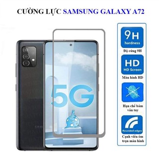 [ hàng sẵn ] Kính cường lực Samsung galaxy a72 Độ Cứng 9H Full Màn Hình Viền Cong Bảo Vệ Màn Hình Điện Thoại