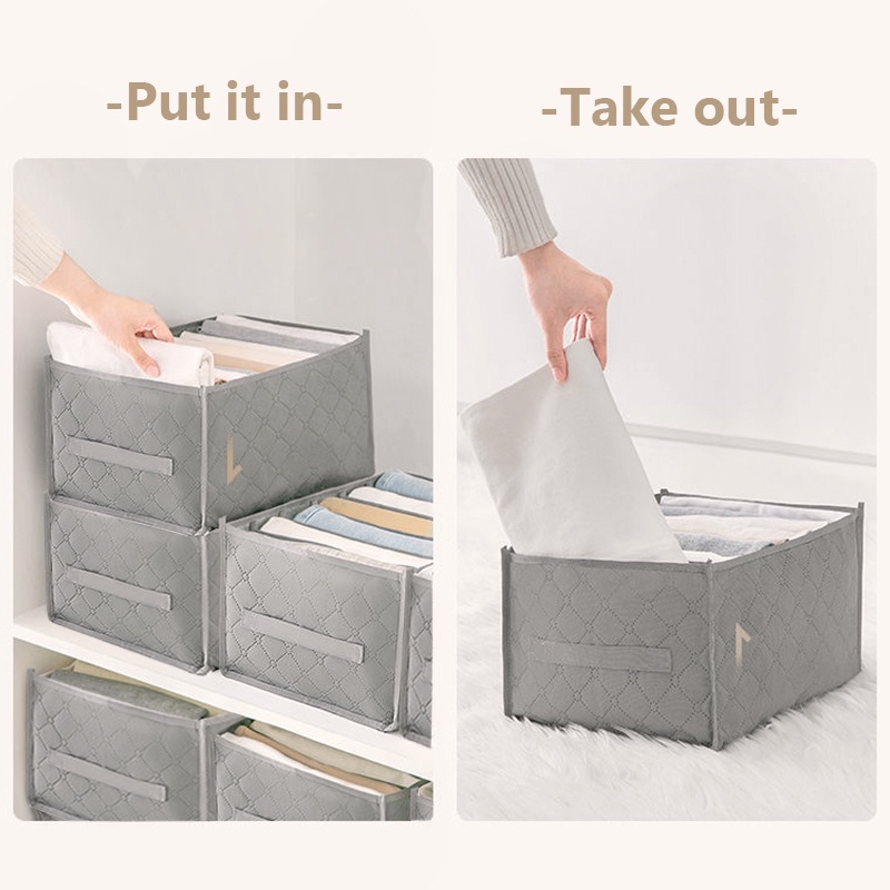 Hộp Vải Không Dệt Đựng Quần Áo Tiện Dụng