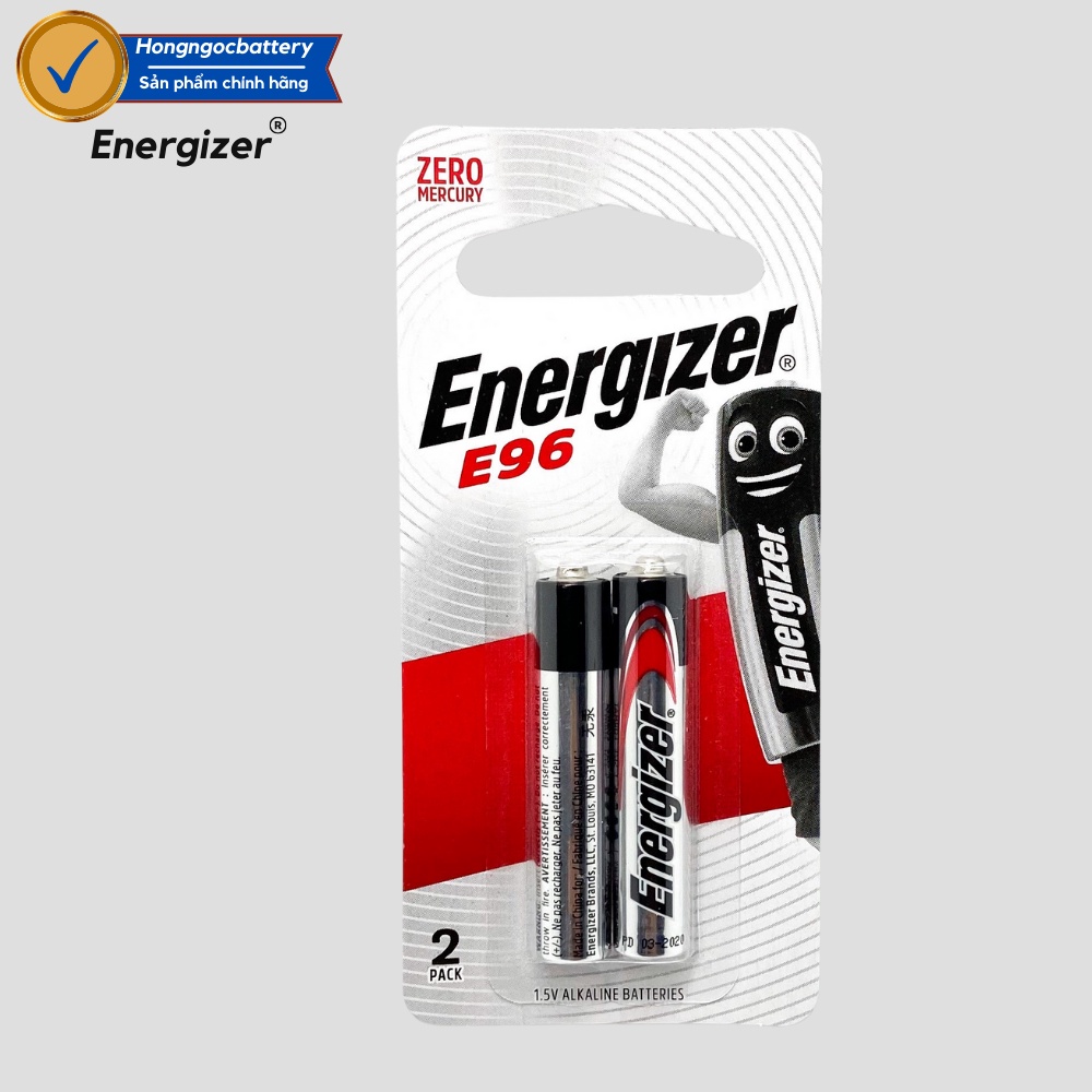 Vỉ 2 Viên Pin AAAA ( Pin 4A ) E96 ENERGIZER 1,5V - Hàng Chính Hãng