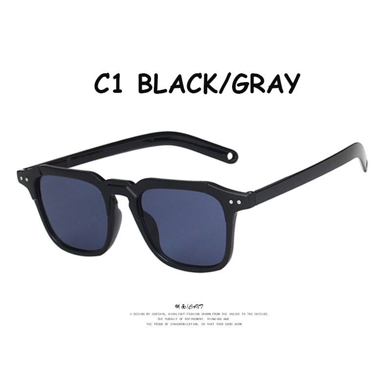 Kính mát gọng vuông chống tia UV400 thời trang