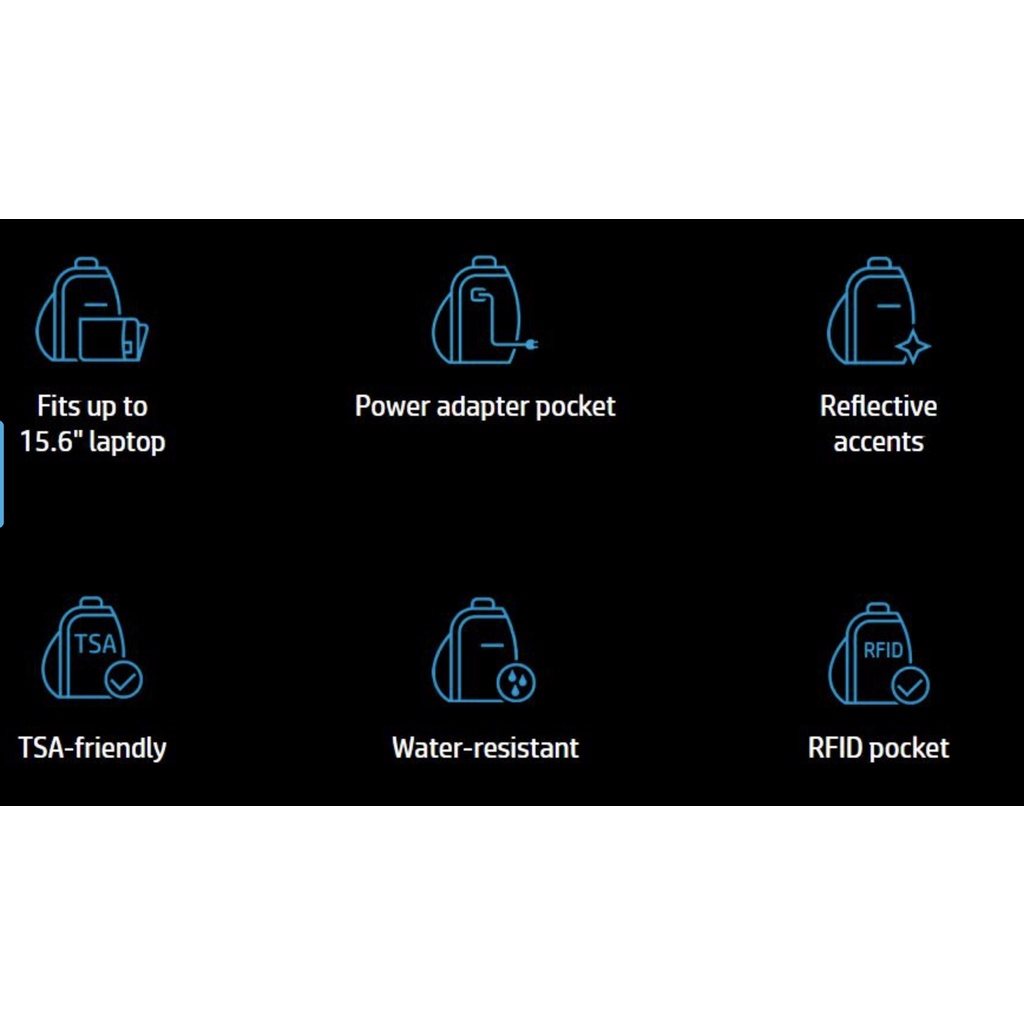 BALO HP PAVILION WAYFARER BLACK BACKPACK- HÀNG CHÍNH HÃNG