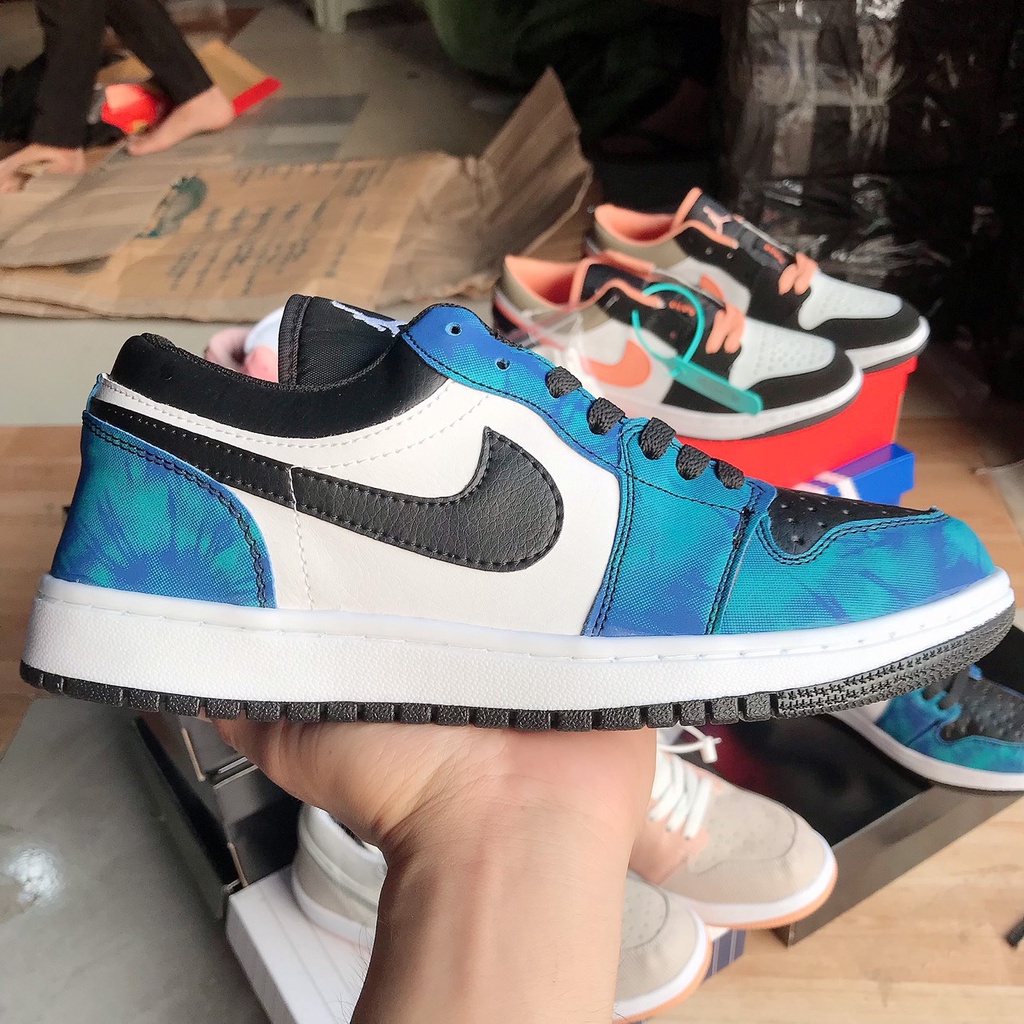 Giày thể thao Jordan 1 Milan cổ thấp, Giày JD1 low milan thấp cổ nam nữ cực chất full box bill kèm dây