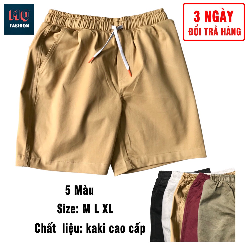 Quần Short Nam Lửng Vải Kaki Lưng Co Giãn Mặc Nhà, Đi Chơi, Thể Thao Nhiều Màu Siêu Chất - MQ Fashion | BigBuy360 - bigbuy360.vn