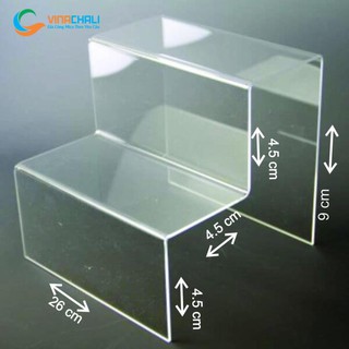 Kệ mica trưng bày mô hình, mỹ phẩm, quà tặng, trò chơi nhiều tầng