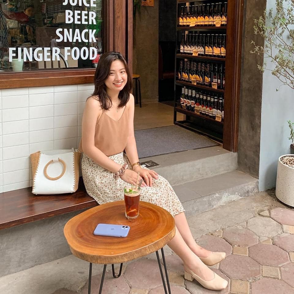 Áo Hai Dây Tùy Chỉnh Nữ 🌸 Thun 2 dây cổ tim đũi hở vai phông 2s trơn màu Đen | Trắng | Be | Nâu Ulzzang SIÊU HOT 🌸 | BigBuy360 - bigbuy360.vn