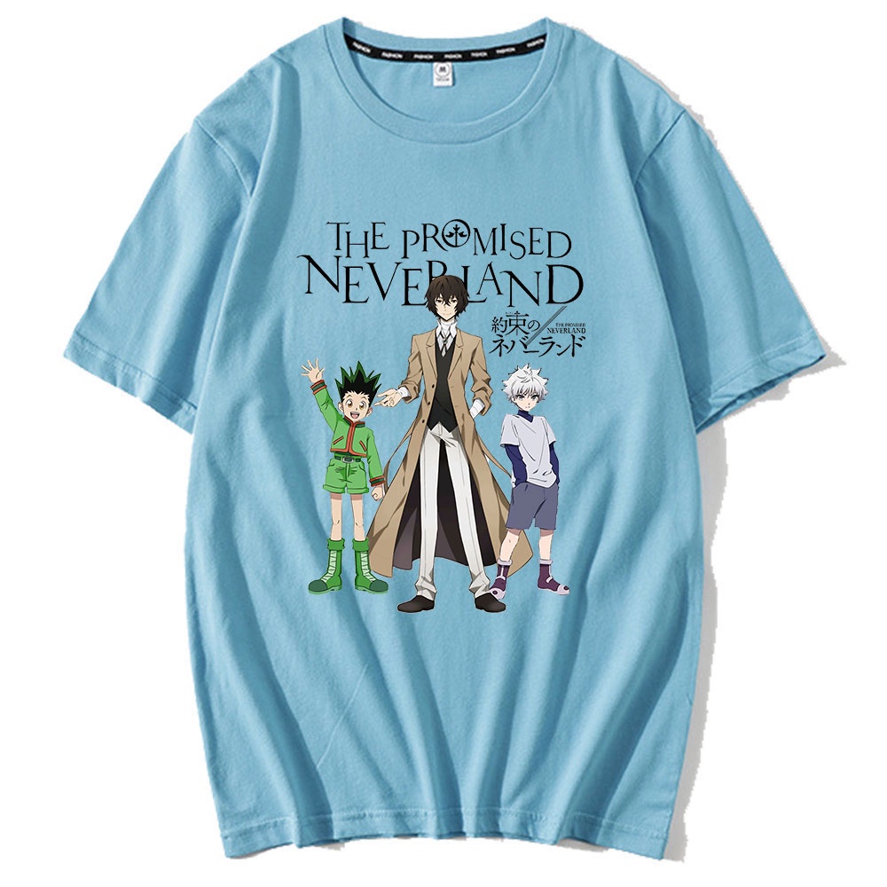 Lời Hứa Neverland Hunter X Hunter Tử Anime Áo Unisex Áo Thun Oversize Harajuku Dạo Phố Áo Thun Manga Áo