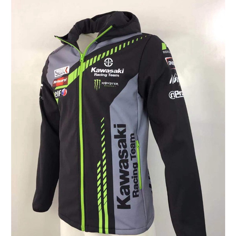 Áo Khoác sweater Có Khóa Kéo Chất Liệu Khô Thoáng Nhanh Thời Trang Cao Cấp Cho Nam Kawasaki