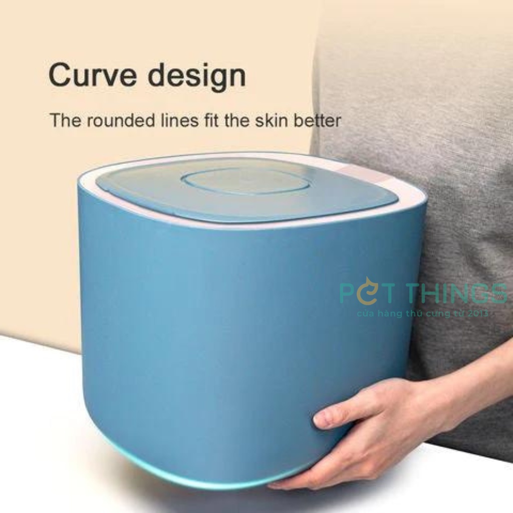 Thùng đựng hạt thức ăn khô kháng khuẩn Pakeway Happy Eating 11L / 5kg cho thú cưng