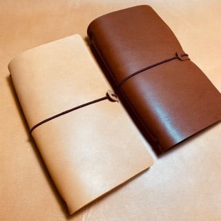Sổ bìa da thật size 11x20cm. Traveler's notebook
