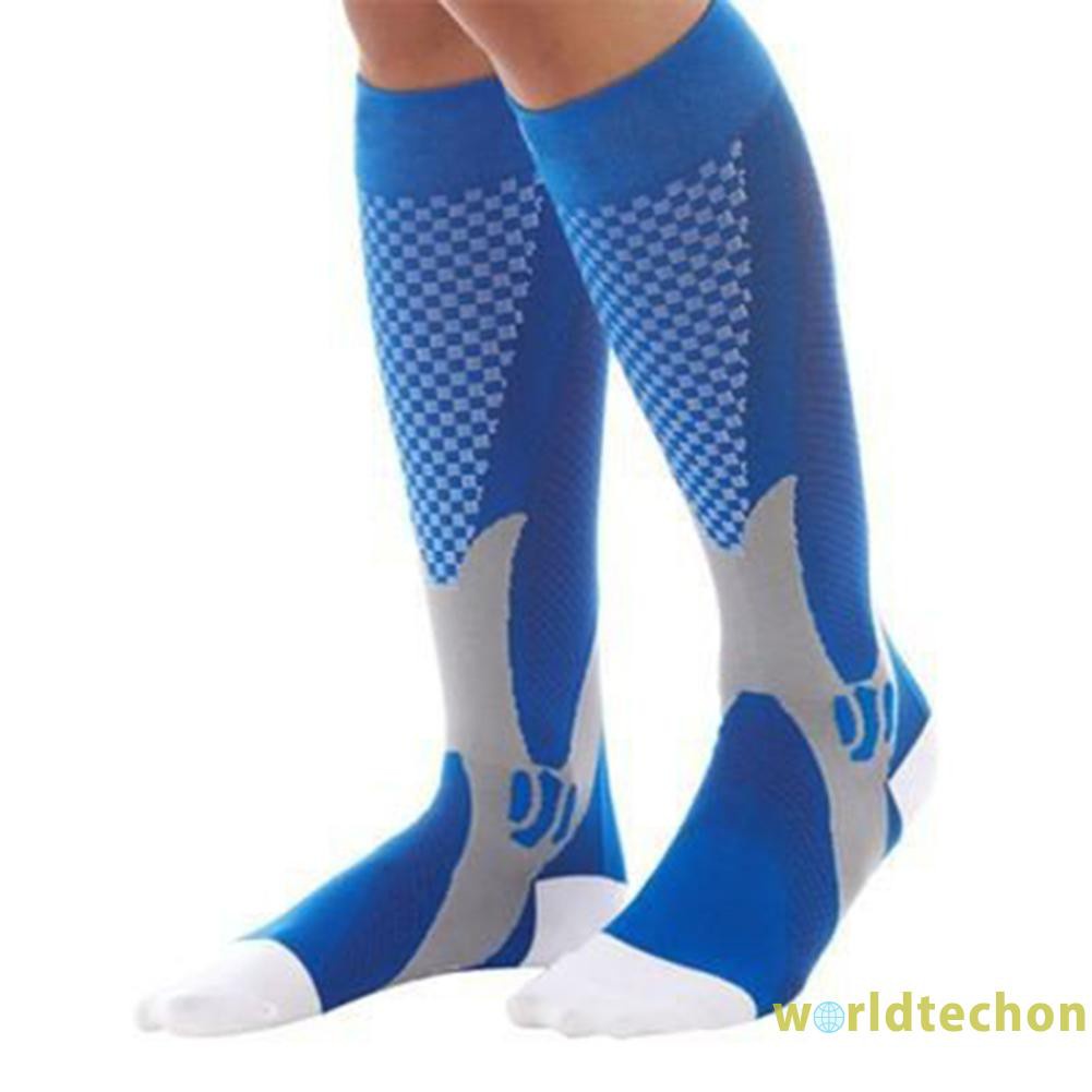 READY STOCK Compression Socks Unisex Sports Cycling Running Football Elastic Stockings