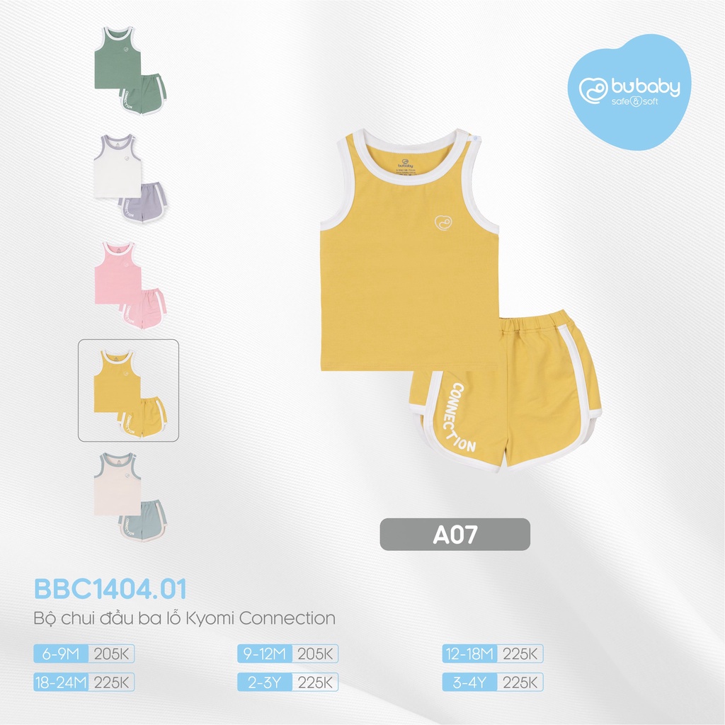 [CHÍNH HÃNG] Bộ chui đầu ba lỗ Kyomi Connection trẻ em BBC1404.01 Bu