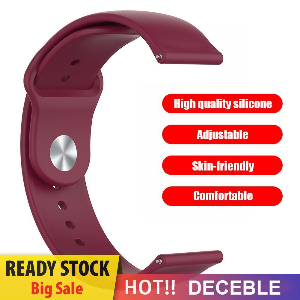 Deceble Wrist Strap 20mm Silicone Watch Band for Samsung Galaxy Watch Active 2