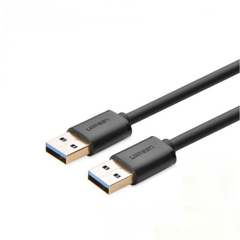 Dây USB 3.0 đực sang đực mạ vàng, dây dạng tròn, độ dài từ 0.5-2m UGREEN US128